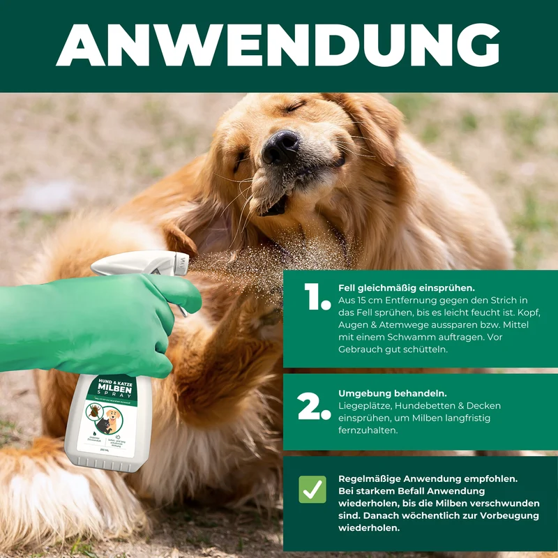 Milbenspray für Hunde