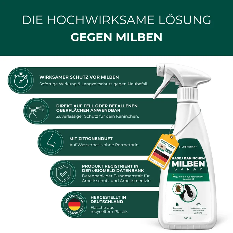 Milbenspray Hase/Kaninchen