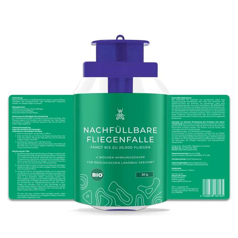 Nachfüllbare Fliegenfalle