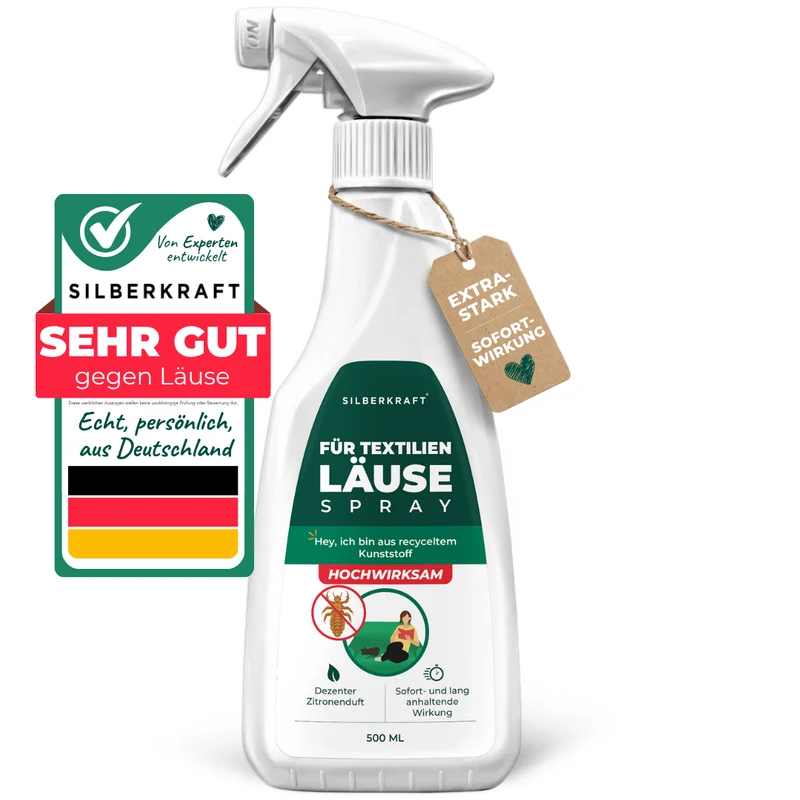 Läusespray für Textilien und Kopfläuse vorbeugen Spray