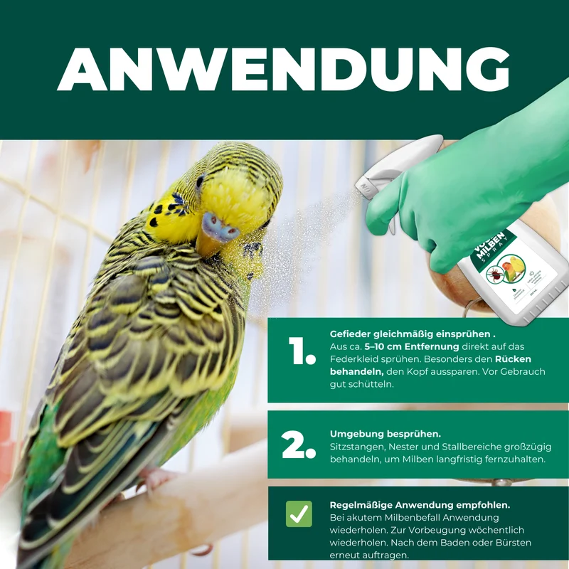 Milbenspray Vögel