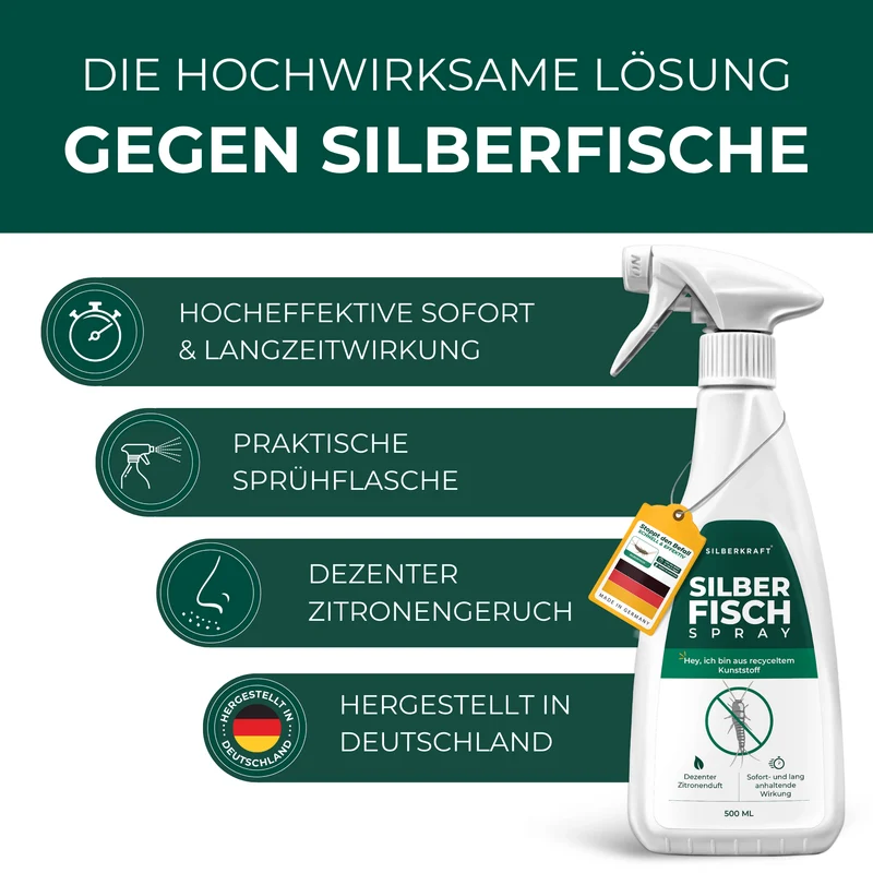 Silberfischspray - Silberfische / Papierfische vertreiben