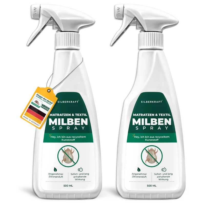Milbenspray für Matratzen & Textil - Milben im Bett vertreiben