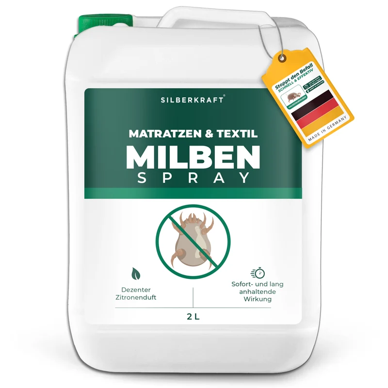 Milbenspray für Matratzen & Textil - Milben im Bett vertreiben