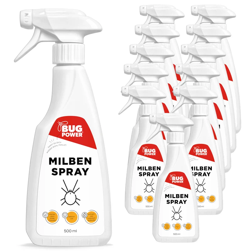 BugPower Milben Spray für Textilien 500 ml- hinterlässt keine Flecken