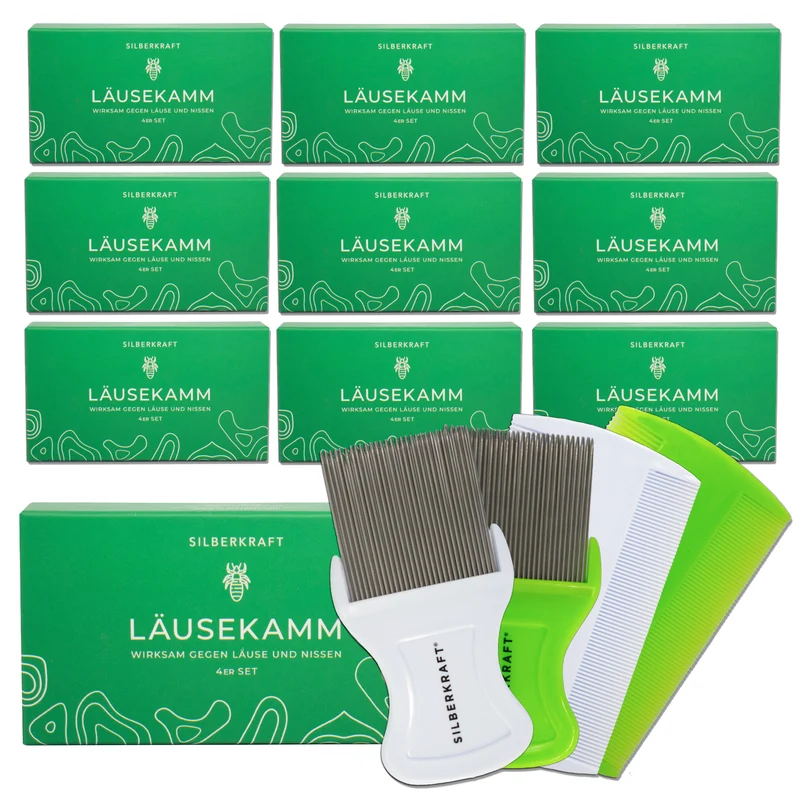 Läusekamm 4er Set