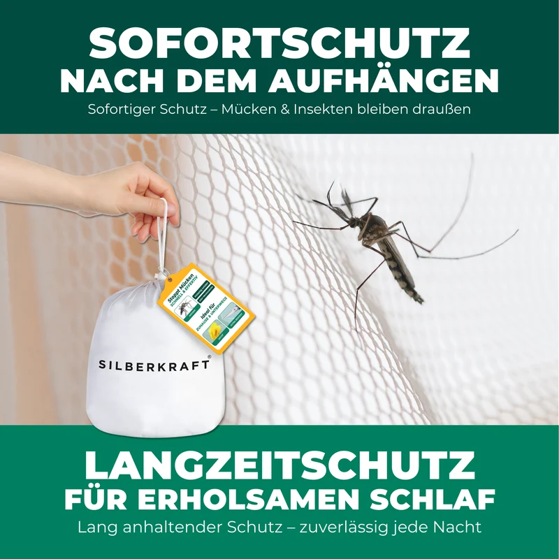 Moskitonetz mit Haken fürs Bett, Reisen, Outdoor und Camping