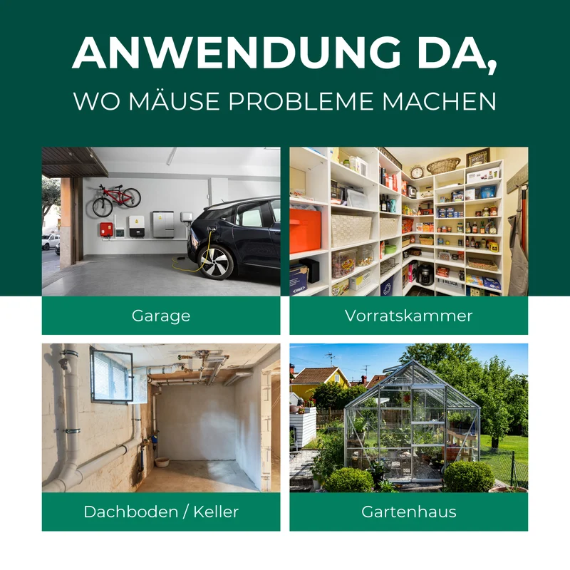 Lebendfalle für Mäuse aus Draht - Mäusefalle - tierfreundliche Alternative zu Schlagfallen und Giftköder