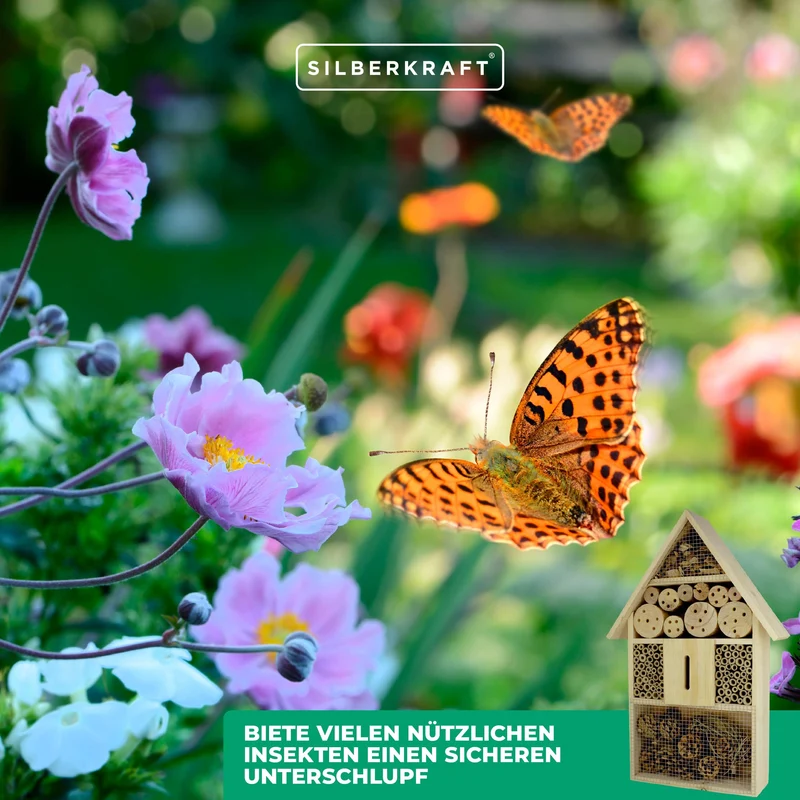 Insektenhotel aus Pinienholz - Unterschlupf für Insekten - 48 x 31 x 10 cm