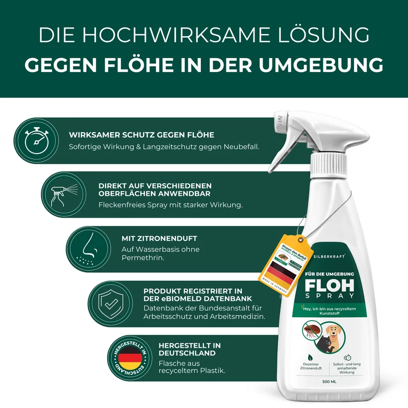 Flohspray für die Umgebung