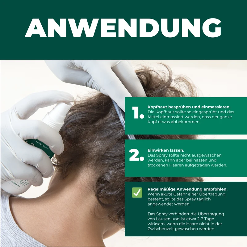 Kopfläusespray | Läuseabwehrspray Spray gegen Läuse / Kopfläuse