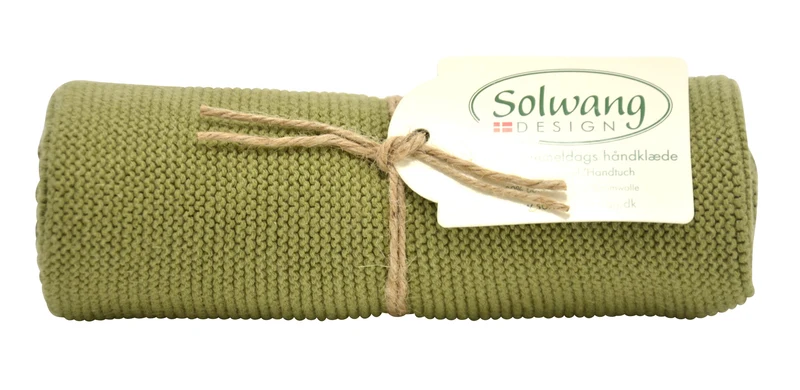 Gestricktes Gästehandtuch und Küchentuch BIO