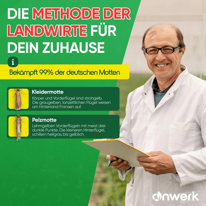 Schlupfwespen gegen Kleidermotten (Upsell)