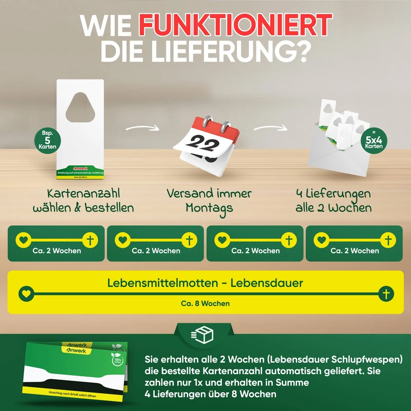 Schlupfwespen gegen Lebensmittelmotten