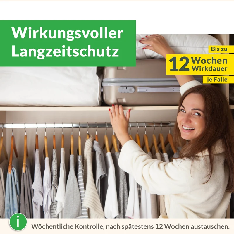 Mottenfalle gegen Kleidermotten
