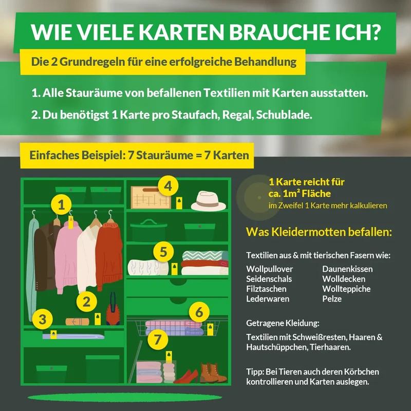 Schlupfwespen gegen Kleidermotten