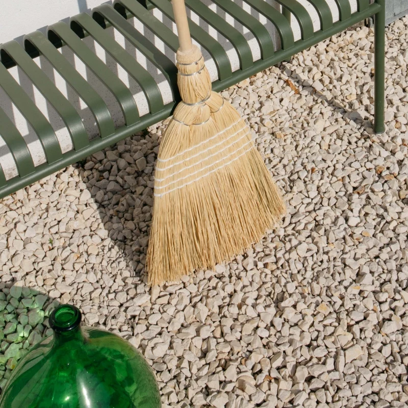 Outdoor straw broom