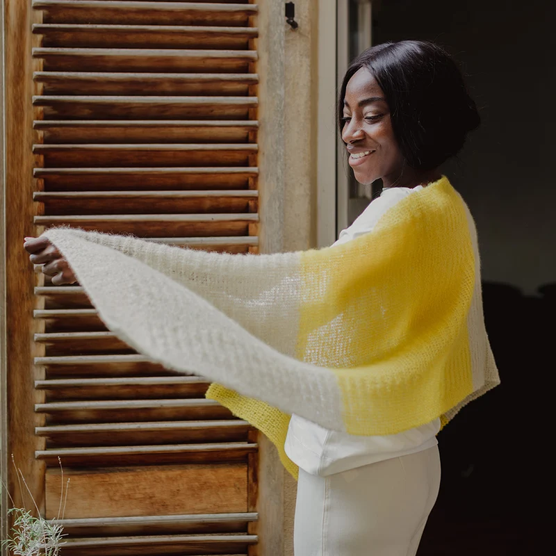 STRICKANLEITUNG | STOLA MANDISA