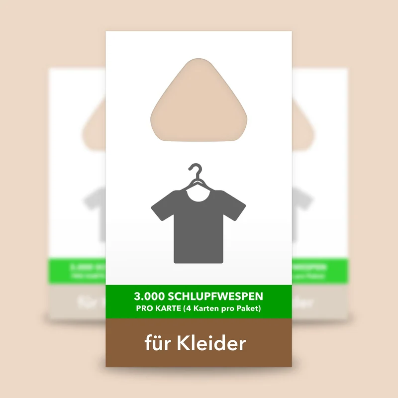 1 Karte Schlupfwespen gegen Kleidermotten