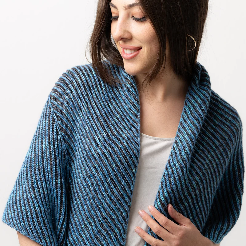 STRICKANLEITUNG | STOLA TWISTED TRAPEZE