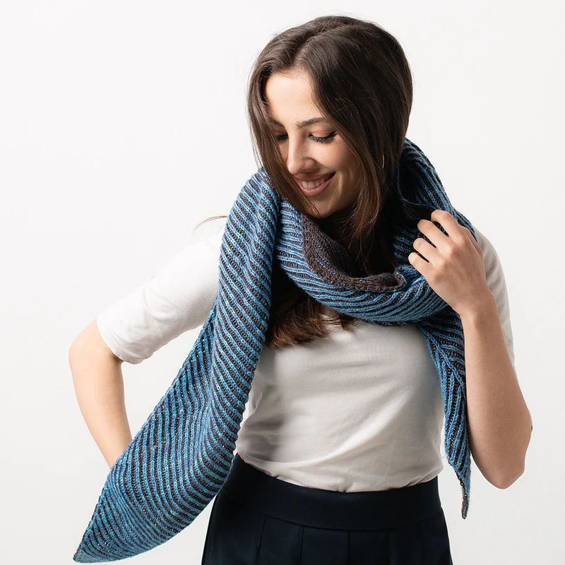 STRICKANLEITUNG | STOLA TWISTED TRAPEZE