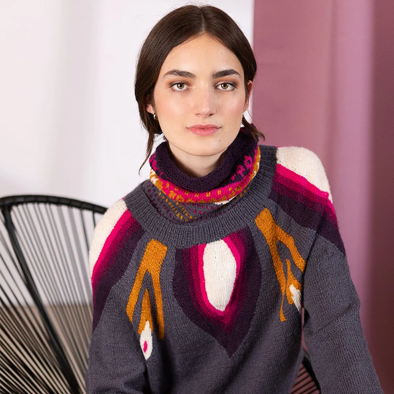 STRICKANLEITUNG | COWL ORCHIDEJA