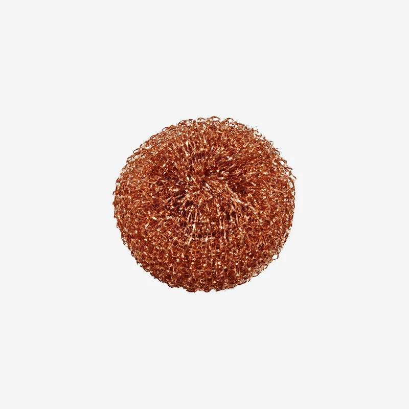 Copper scouring ball