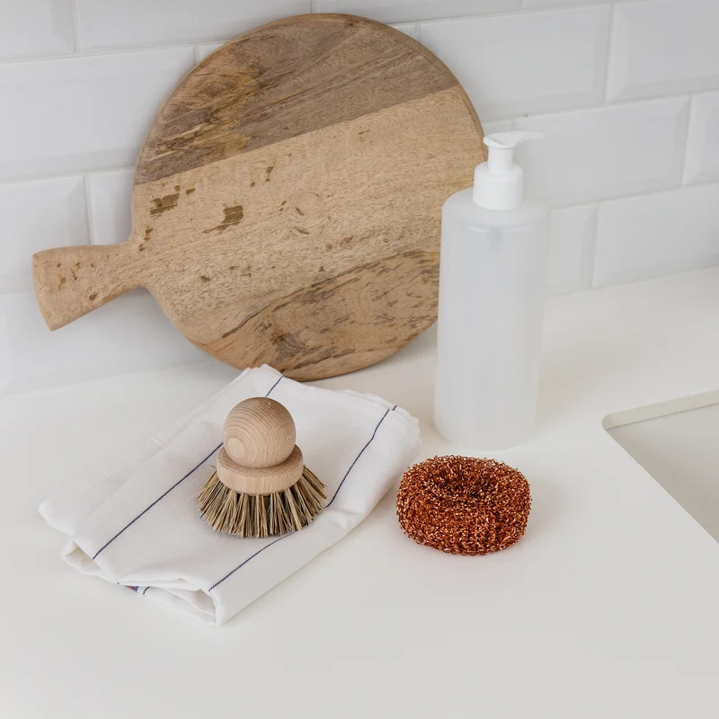 Copper scouring ball