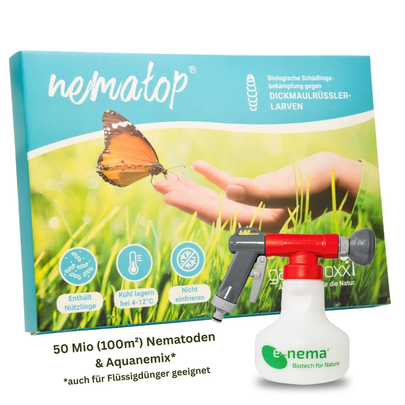 SET: Nematop - Nematoden gegen Dickmaulrüssler - PLUS Aquanemix - div. Varianten