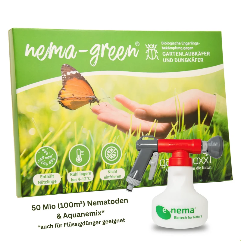 Nema-Green Nematoden gegen Gartenlaubkäfer, Dungkäfer