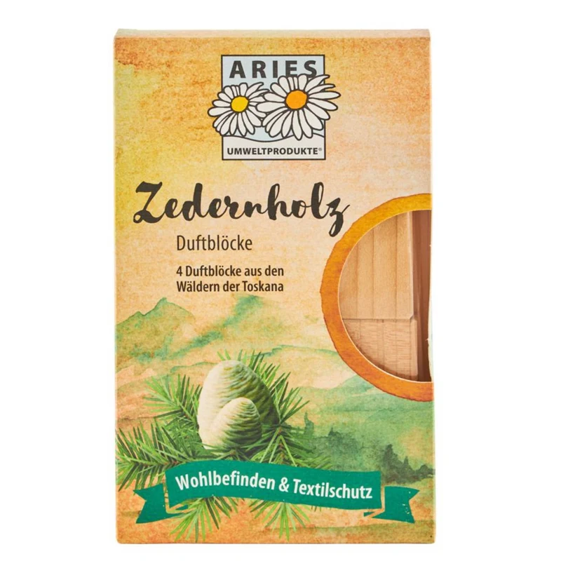 ARIES® Zedernholz Duftblöcke 4er Set