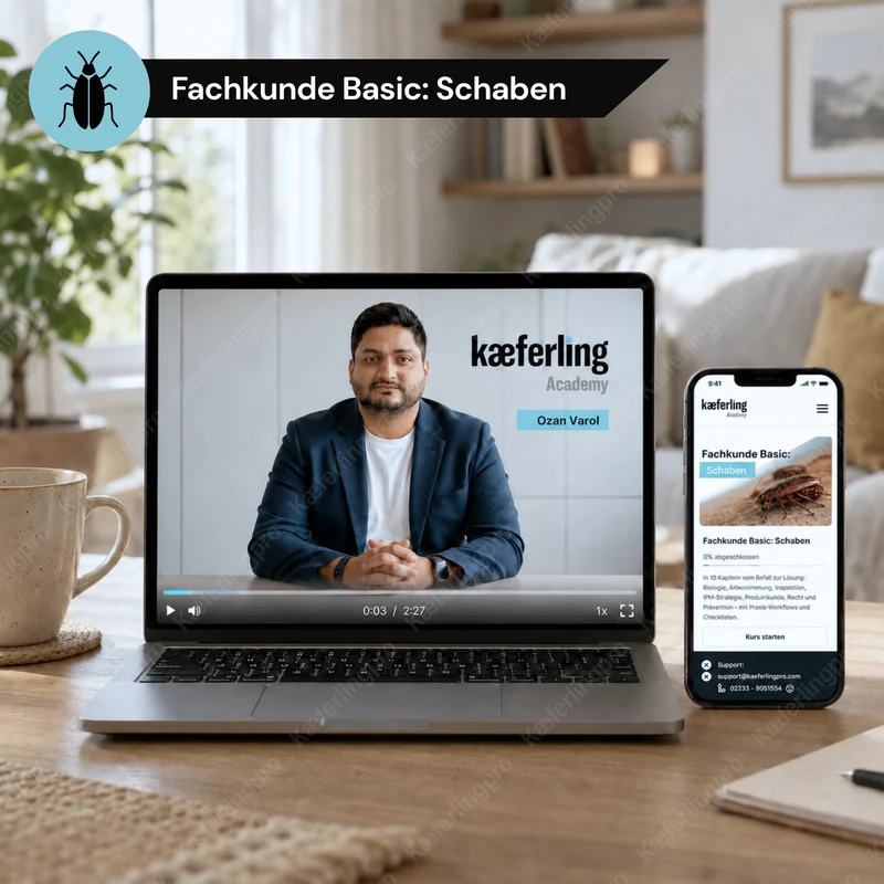 Fachkunde Basic: Schaben – Online-Schulung