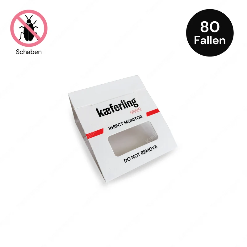 Kaeferling Smart Schabenfalle mit Lockstoff – 80 Klebefallen