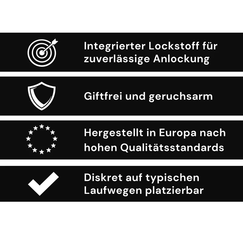 Kaeferling Smart Schabenfalle mit Lockstoff – 80 Klebefallen