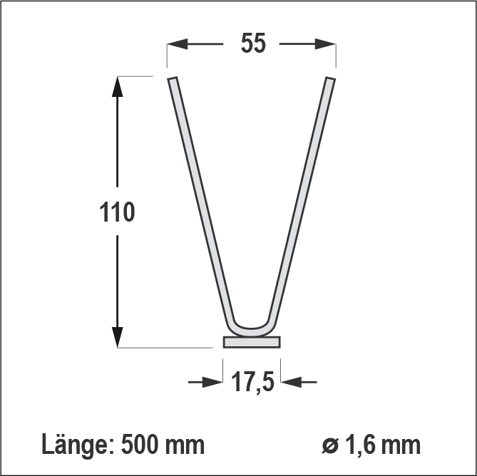 Taubenabwehr | Taubenabwehr Spikes 2-reihig 1 Meter