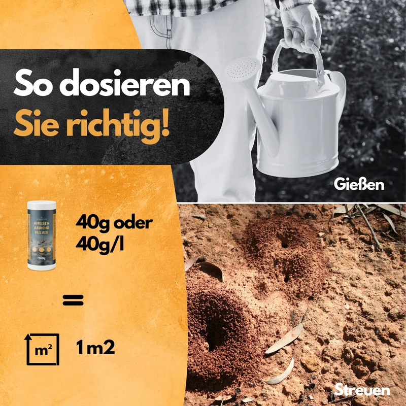 Ameisen Abwehr Pulver – 4 Kg XXL Set – Für Innen & Außen