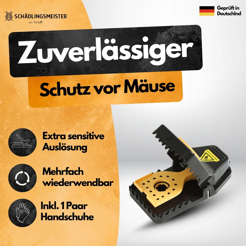 Mausefalle Schlagfalle - 8 Stück