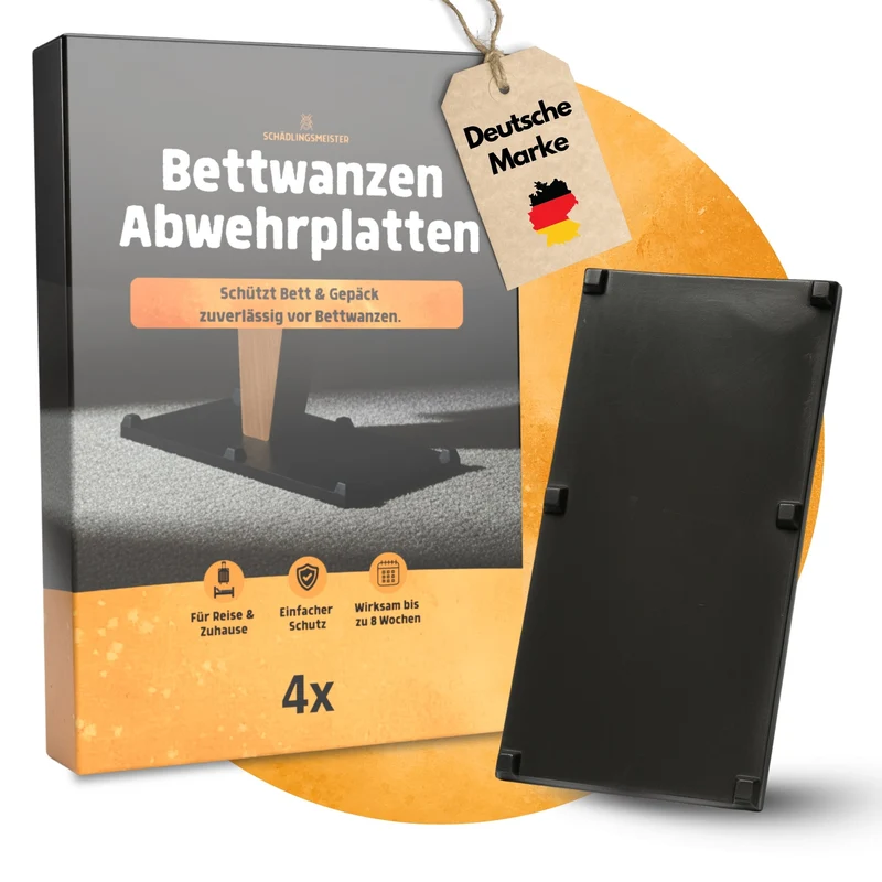 Bettwanzen Abwehrplatten - 4 Stück - Repellent