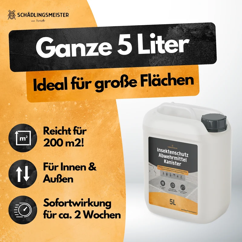 Gegen Asseln! – Insektenschutz Abwehrmittel Kanister – 5L - Anwendungsfertig