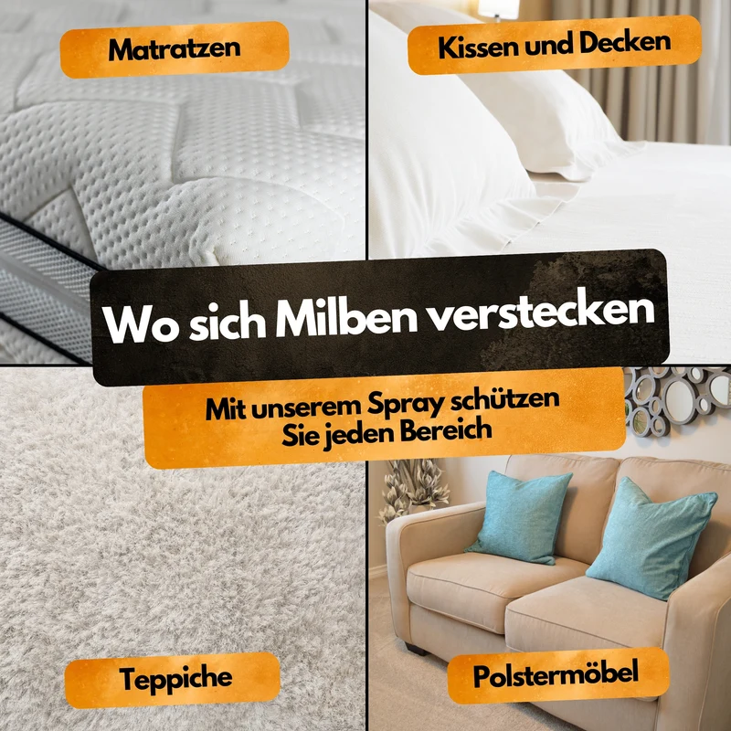 Milben Abwehrspray - 500 ml - Repellent - Mit Eukalyptus