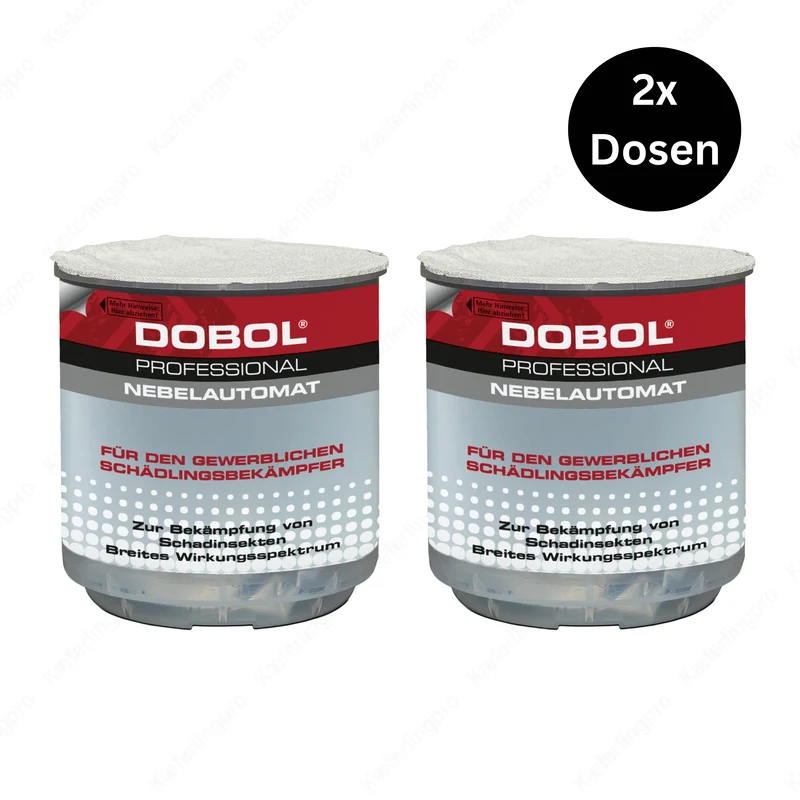 DOBOL Rauch-Nebelautomat – 2 Dosen á 20 g – Insektizid gegen Insektenbefall im Innenbereich