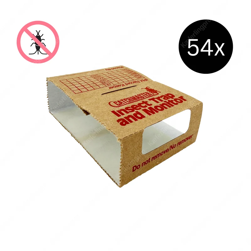 Catchmaster 288i Papierfischchenfalle – 54 Stück (18×3) – Falle & Monitor gegen Papierfischchen