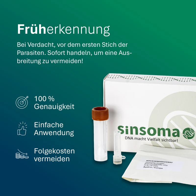 Bettwanzen PCR-Test - Labortest zum Nachweis von Bettwanzen - 1 Stück