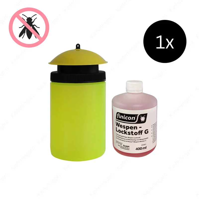 Wespen-Monitor (wiederverwendbar) - inkl. 400 ml Lockstoff G - 1 Stück