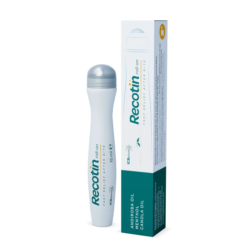 RECOTIN Mückenstich Roll On - Schmerzlinderung bei Stichen - 1 x 15 ml Roll-On