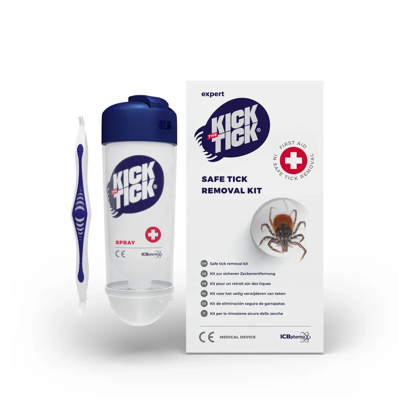 KICK THE TICK® Zeckenentferner – Vereisung & Zange für Mensch & Tier