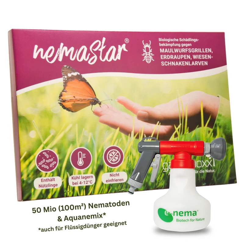 Nemastar - Nematoden gegen Maulwurfsgrille und Wiesenschnake - div. Varianten