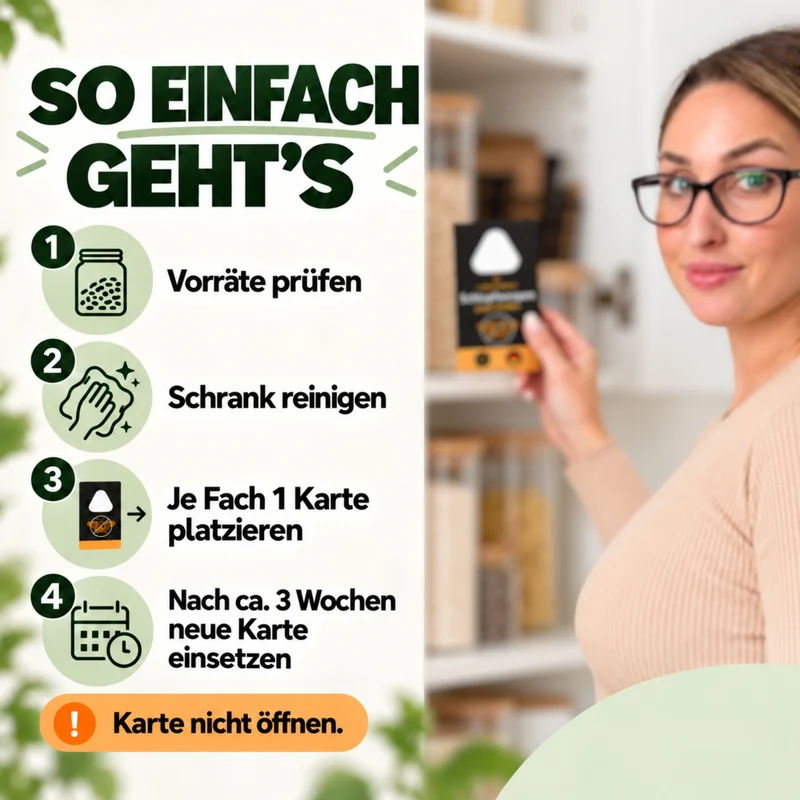 Schlupfwespen gegen Lebensmittelmotten + GRATIS Mottenfalle (mehrere Lieferungen)