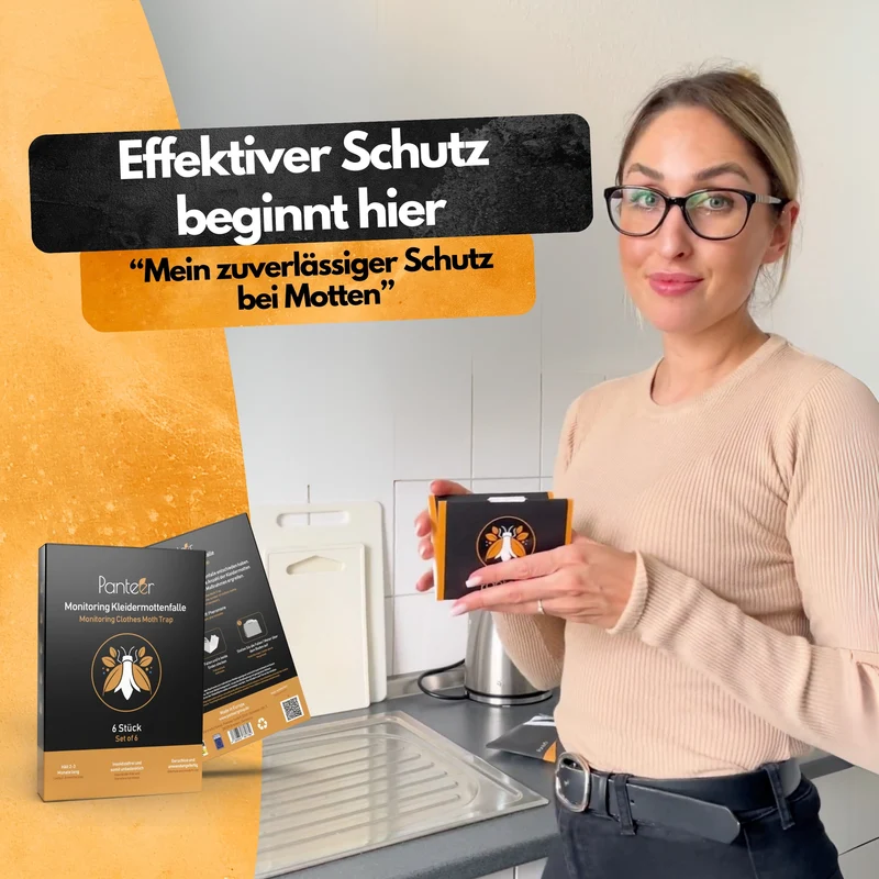 Kleidermotten Mottenfalle - 6 Stück - Pheromonfalle - Zum Monitoring