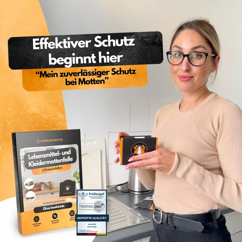 Mottenfalle – 6 Stück – Lebensmittel- und Kleidermotten-Monitoring